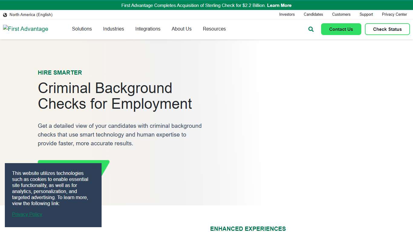 Criminal Background Checks | First Advantage North America